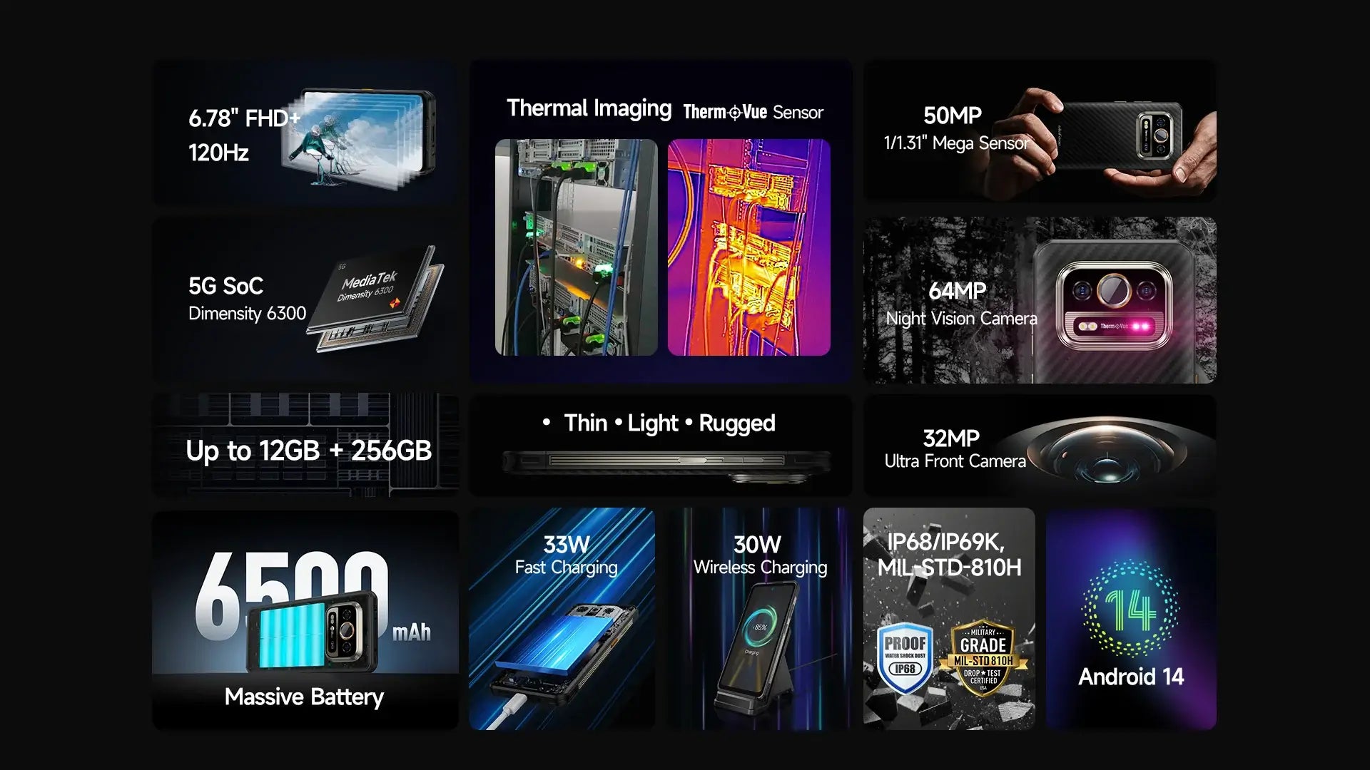 Ulefone Armor 25T Pro 5G Thermal Rugged Smartphone