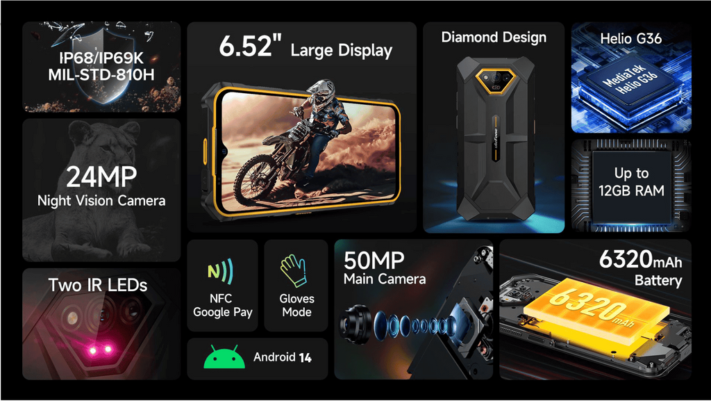Ulefone Armor X13 4G Rugged Smartphone